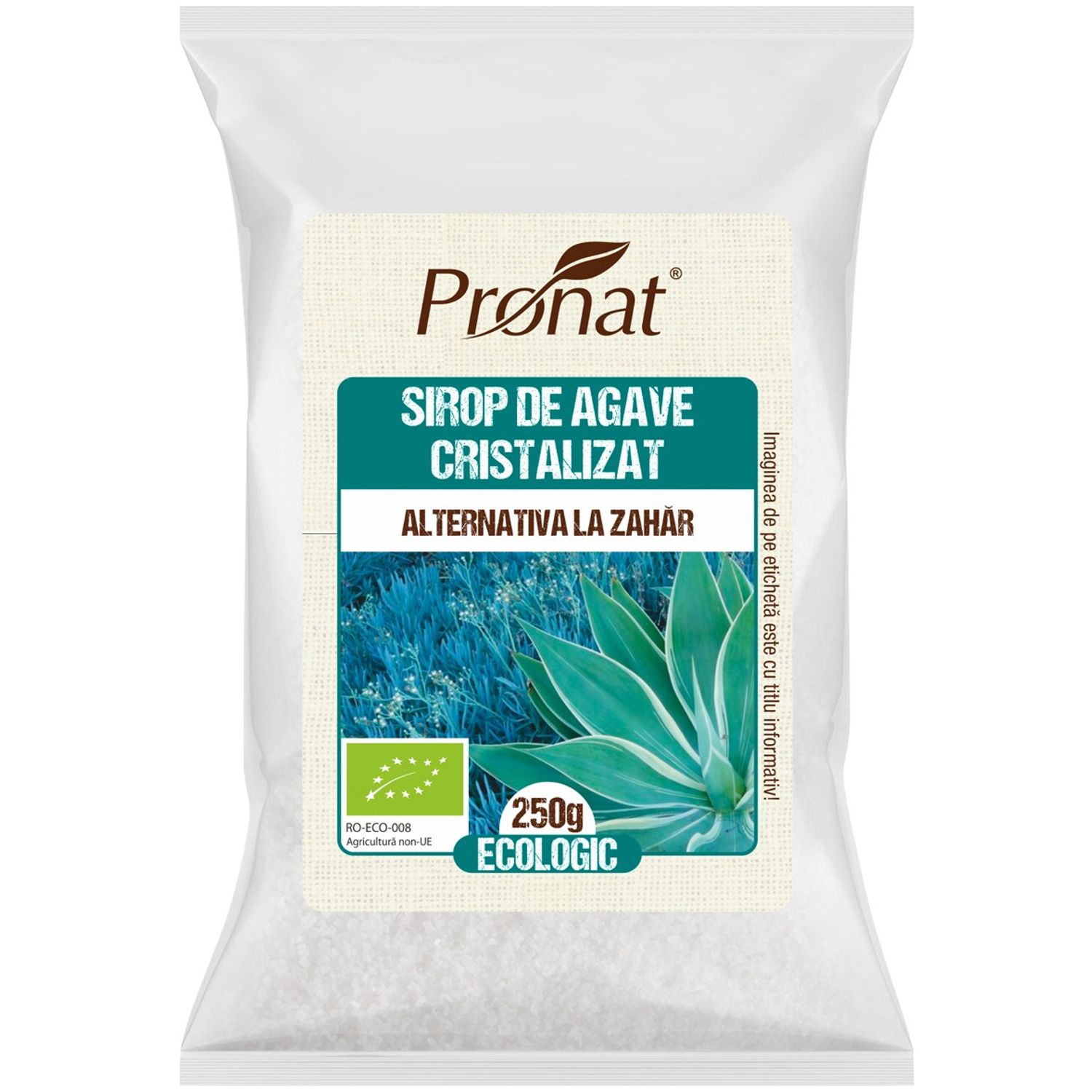 Sirop de agave cristalizat, Bio 250 g fotografia produsului