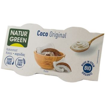 Desert bio cu nuca de cocos, 2x125 g natur green