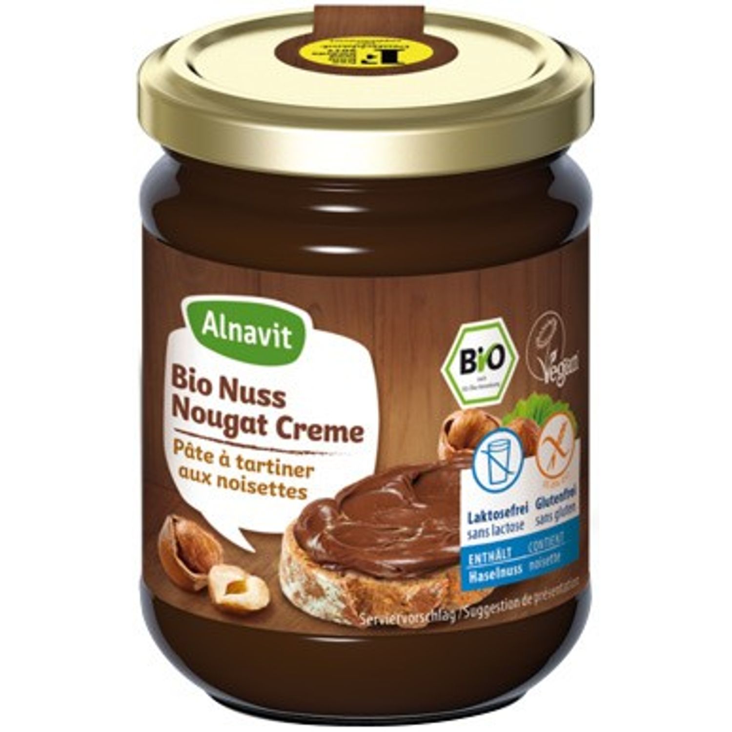 Crema Bio de cacao si alune de padure 200g Alnavit fotografia produsului