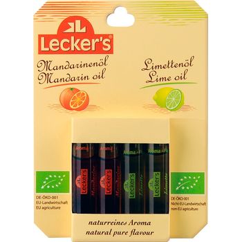 2 x ulei de mandarine bio si 2 x ulei de limeta bio, x 2 ml lecker's
