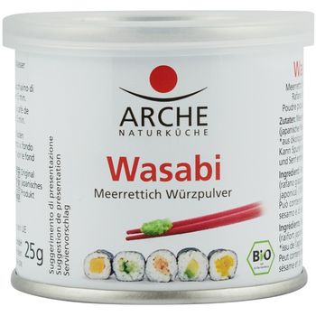 Wasabi bio, pulbere din radacina de hrean 25g arche
