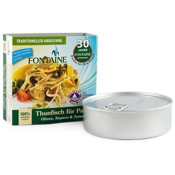 Ton pentru paste, cu masline, capere si rosii, 200g fontaine