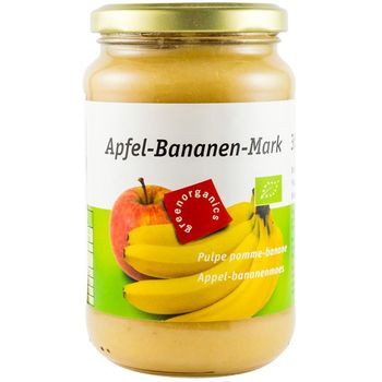 Piure bio din pulpa de mere si banane, 360 g green organics