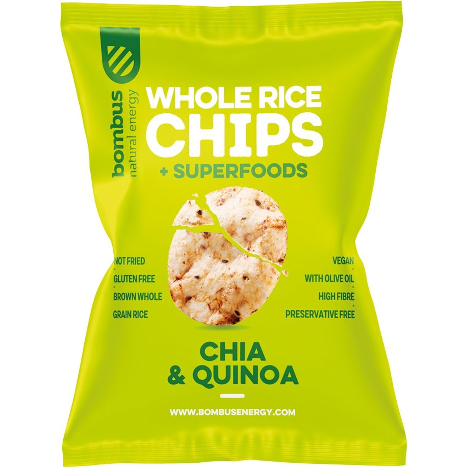 Chipsuri de orez cu chia si quinoa 60 g Bombus fotografia produsului