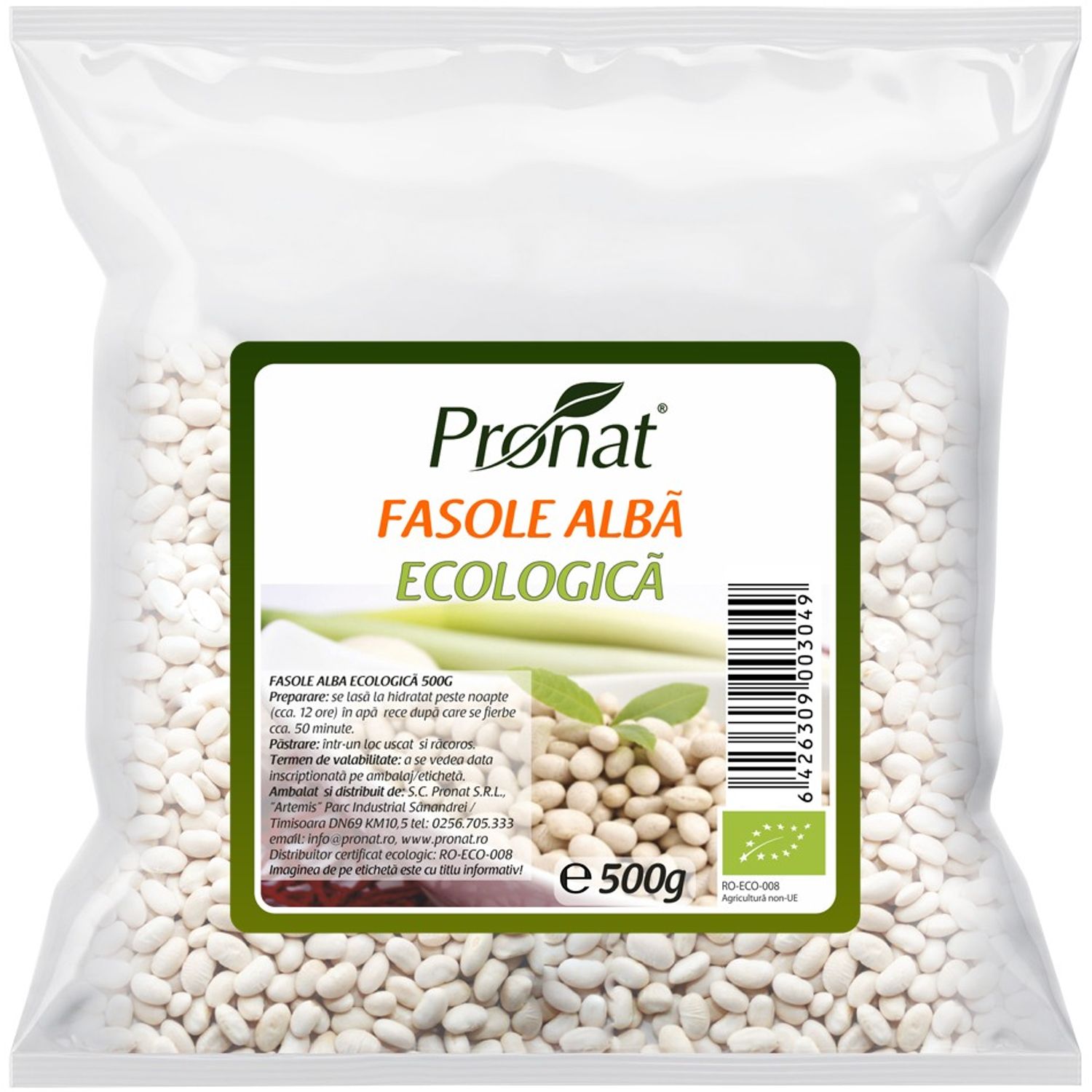 Fasole alba Bio, 500 g fotografia produsului