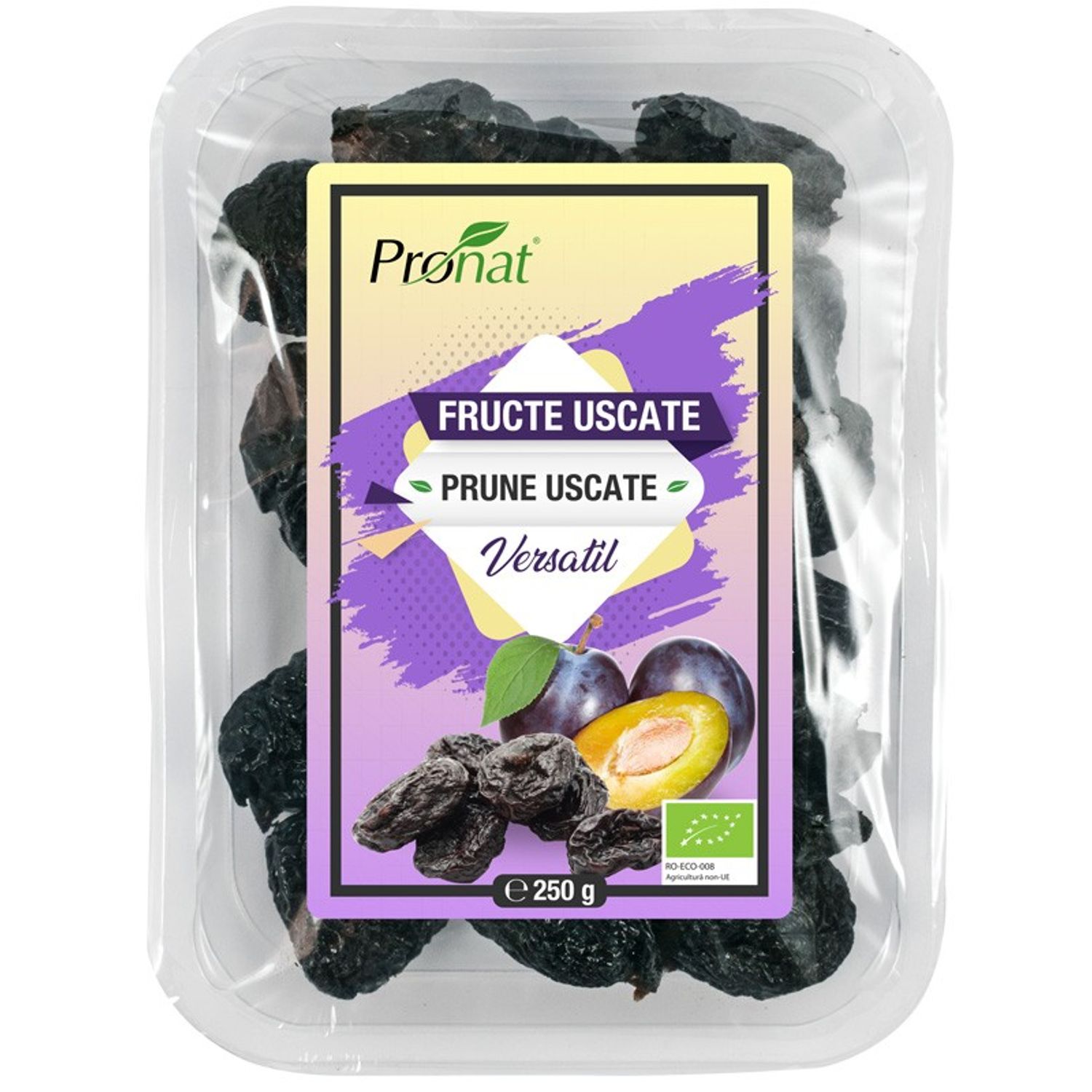 Prune Bio uscate, fara samburi, 250 g fotografia produsului
