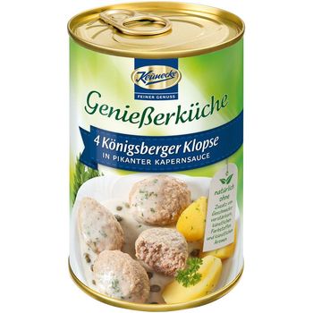4 chiftele din carne de porc in sos picant de capere, 400g Keunecke elefant.ro Alimentare & Superfoods