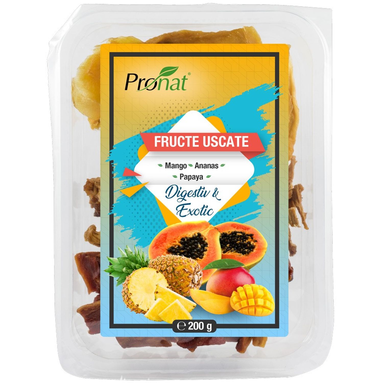 Mix de fructe uscate digestiv si exotic 200g fotografia produsului