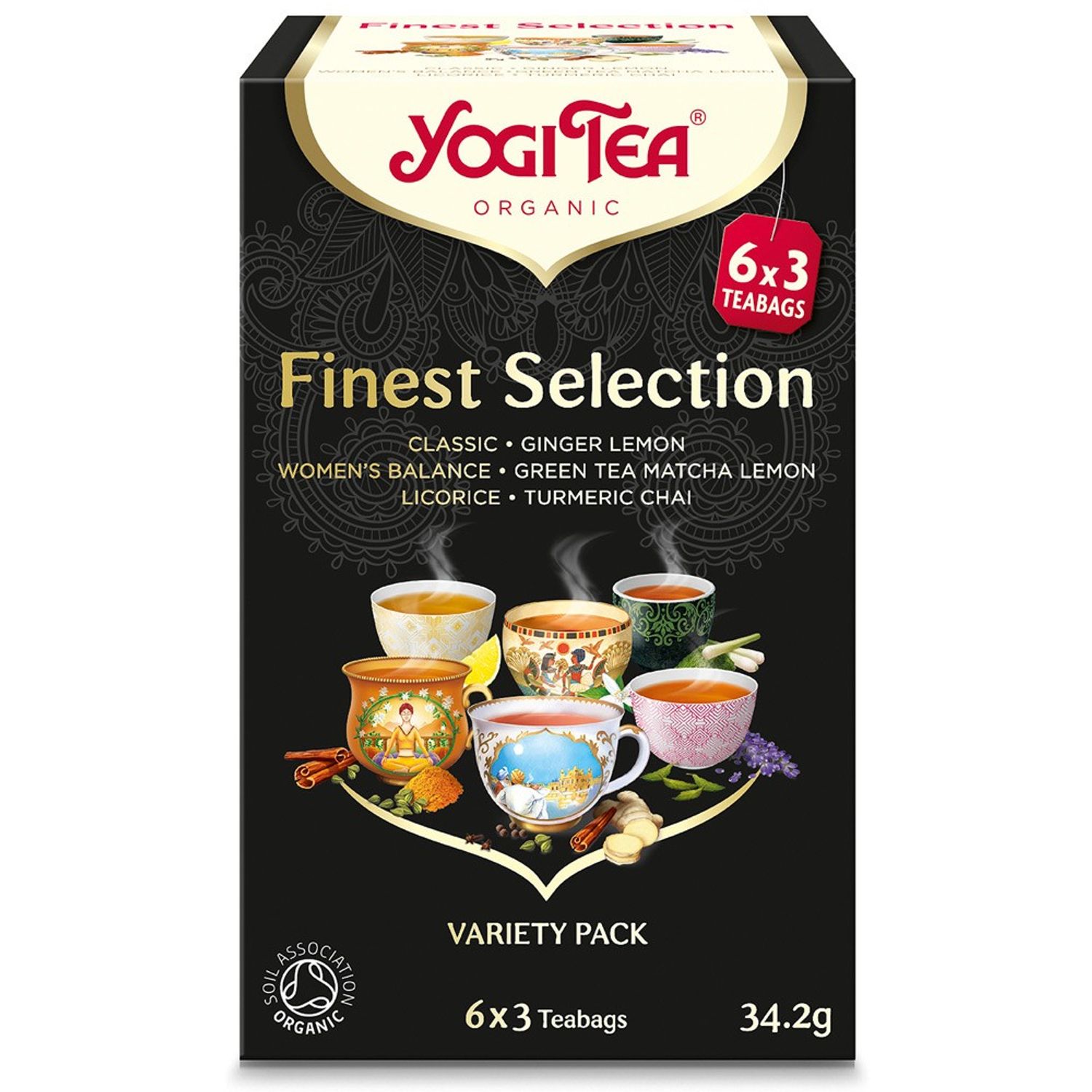 Selectie de ceaiuri Bio finest selection, 34,2g Yogi tea fotografia produsului