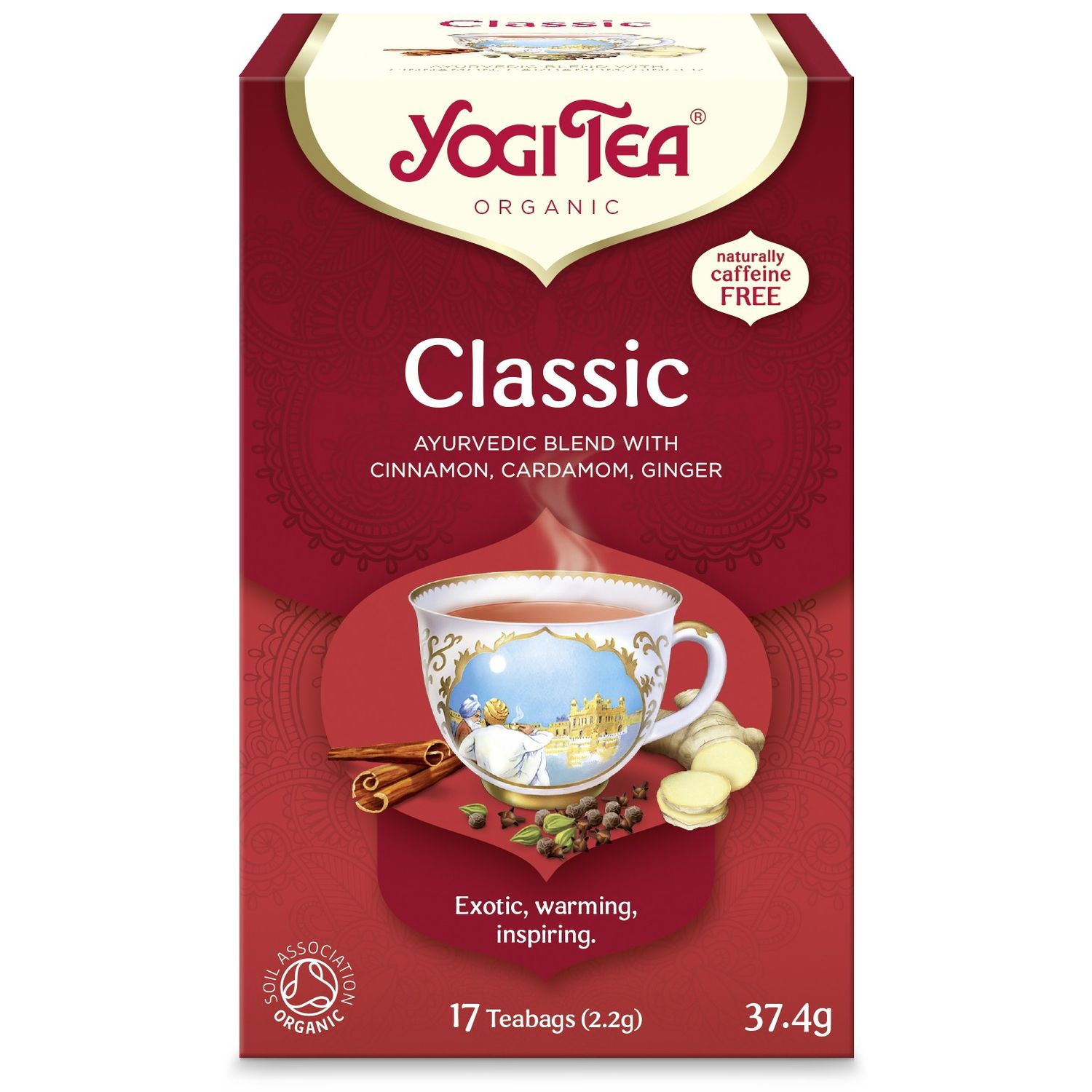 Ceai Bio classic, 17 pliculete 37.4 g Yogi tea fotografia produsului