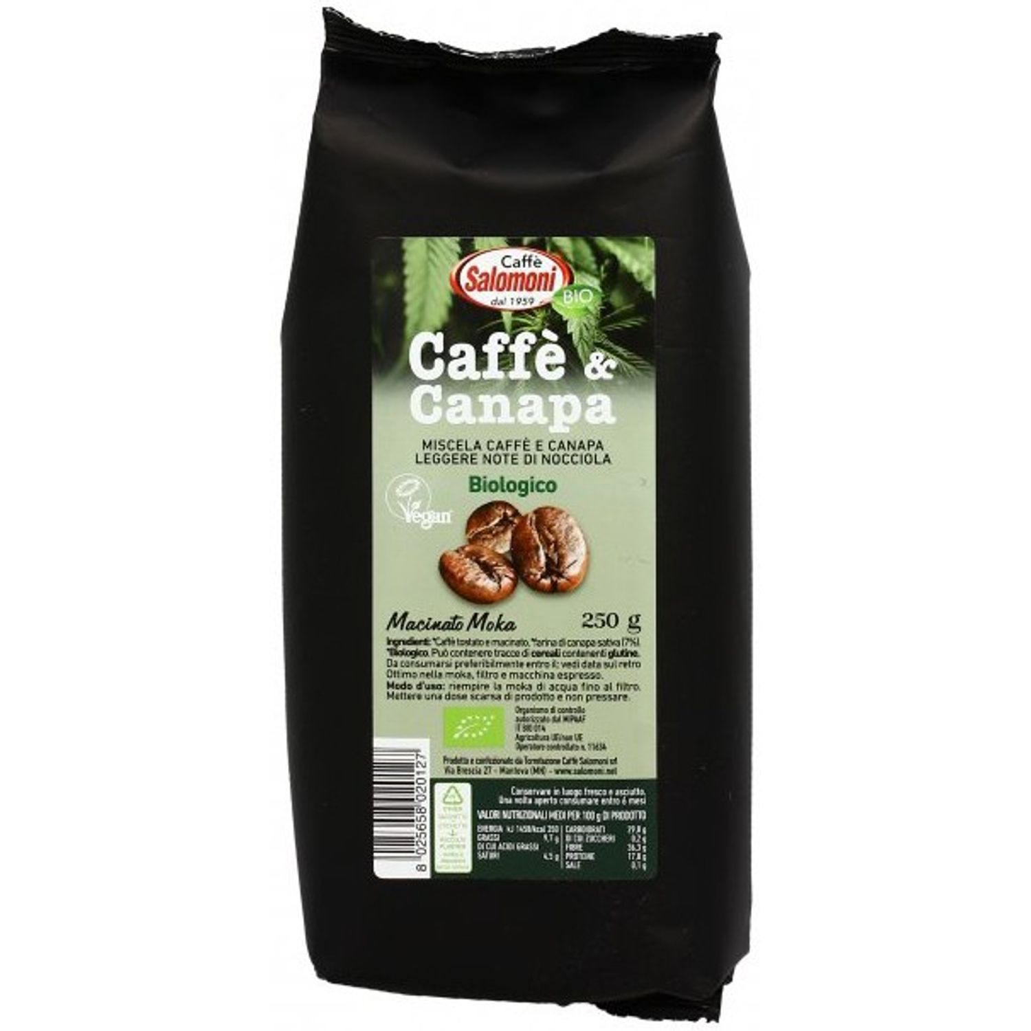 Cafea si canepa Bio 250 g salomoni fotografia produsului
