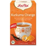 Ceai Bio din curcuma, portocale si vanilie, 17 pliculete 34,0g Yogi tea fotografia produsului