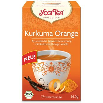 Ceai Bio din curcuma, portocale si vanilie, 17 pliculete 34,0g Yogi tea