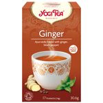 Ceai Bio de ghimbir, 17 pliculete 30.6gr Yogi tea fotografia produsului
