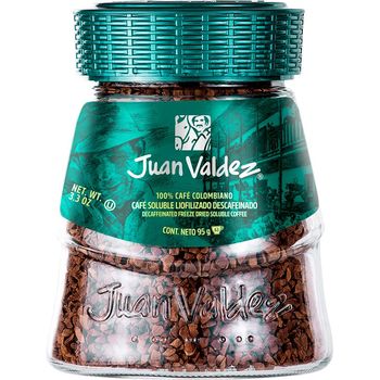 Cafea solubila liofilizata decofeinizata 95g juan valdez