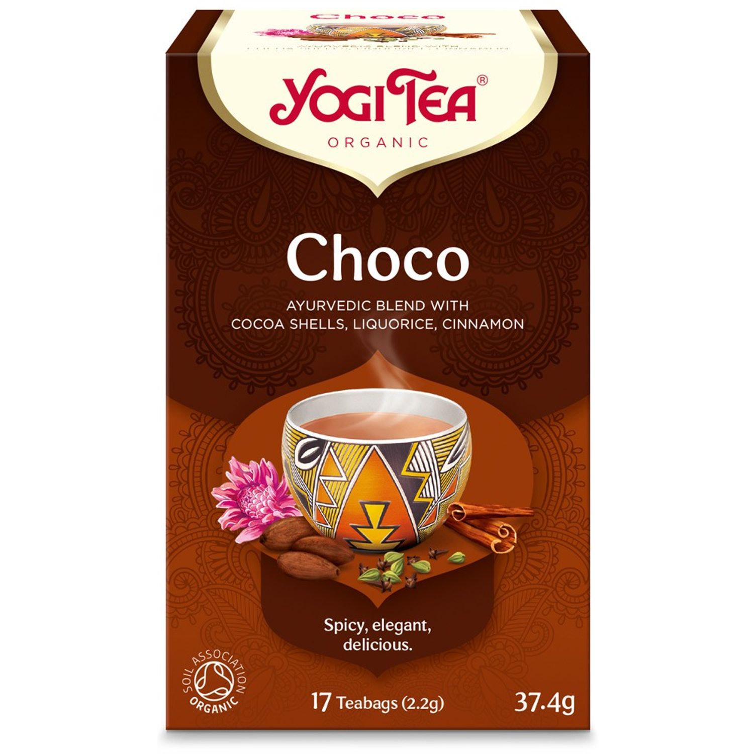 Ceai Bio choco, 17 pliculete x 2,2g (37,4g) Yogi tea fotografia produsului