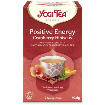 Ceai Bio energie pozitiva merisor si hibiscus, 17 pliculete 30.6 g Yogi tea elefant.ro Alimentare & Superfoods