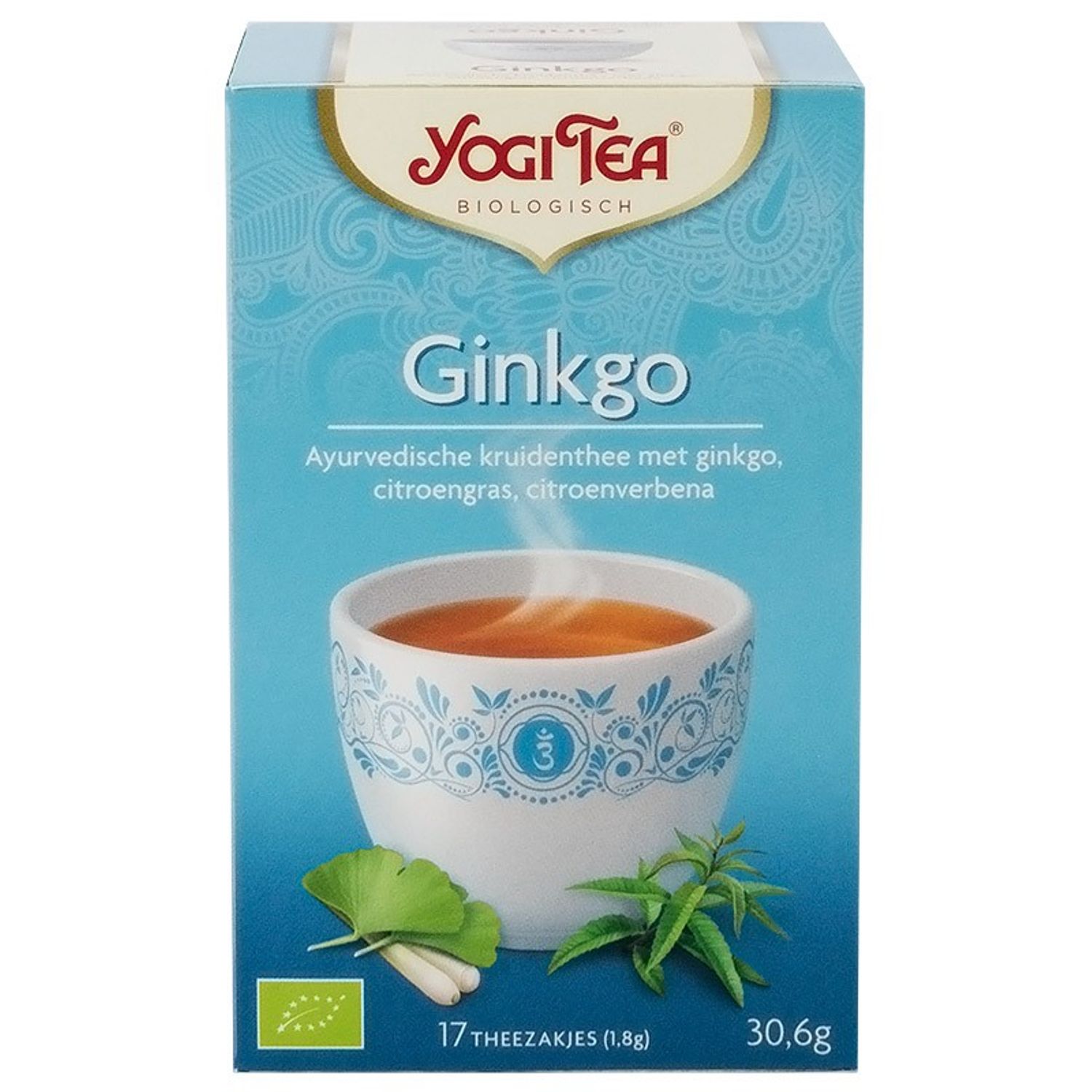 Ceai Bio ginkgo, 17 pliculete 30.6 g Yogi tea fotografia produsului