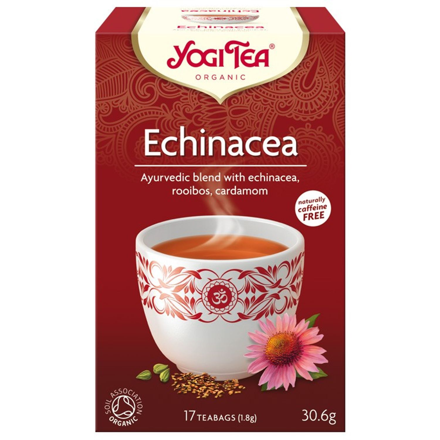 Ceai Bio echinaceea, 17 pliculete 30.6 Yogi tea fotografia produsului