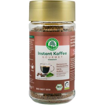 Cafea instant liofilizata gourmet bio 100% arabica, 100g lebensbaum