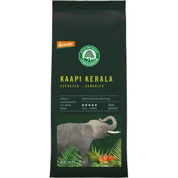 Cafea macinata expresso Kaapi Kerala Bio selectie arabica si robusta, 250g Lebensbaum Lebensbaum elefant