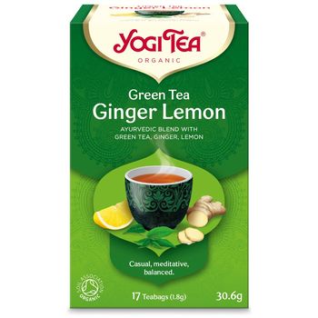 Ceai Bio verde, ghimbir si lamaie, 17 pliculete 30.6 g Yogi tea