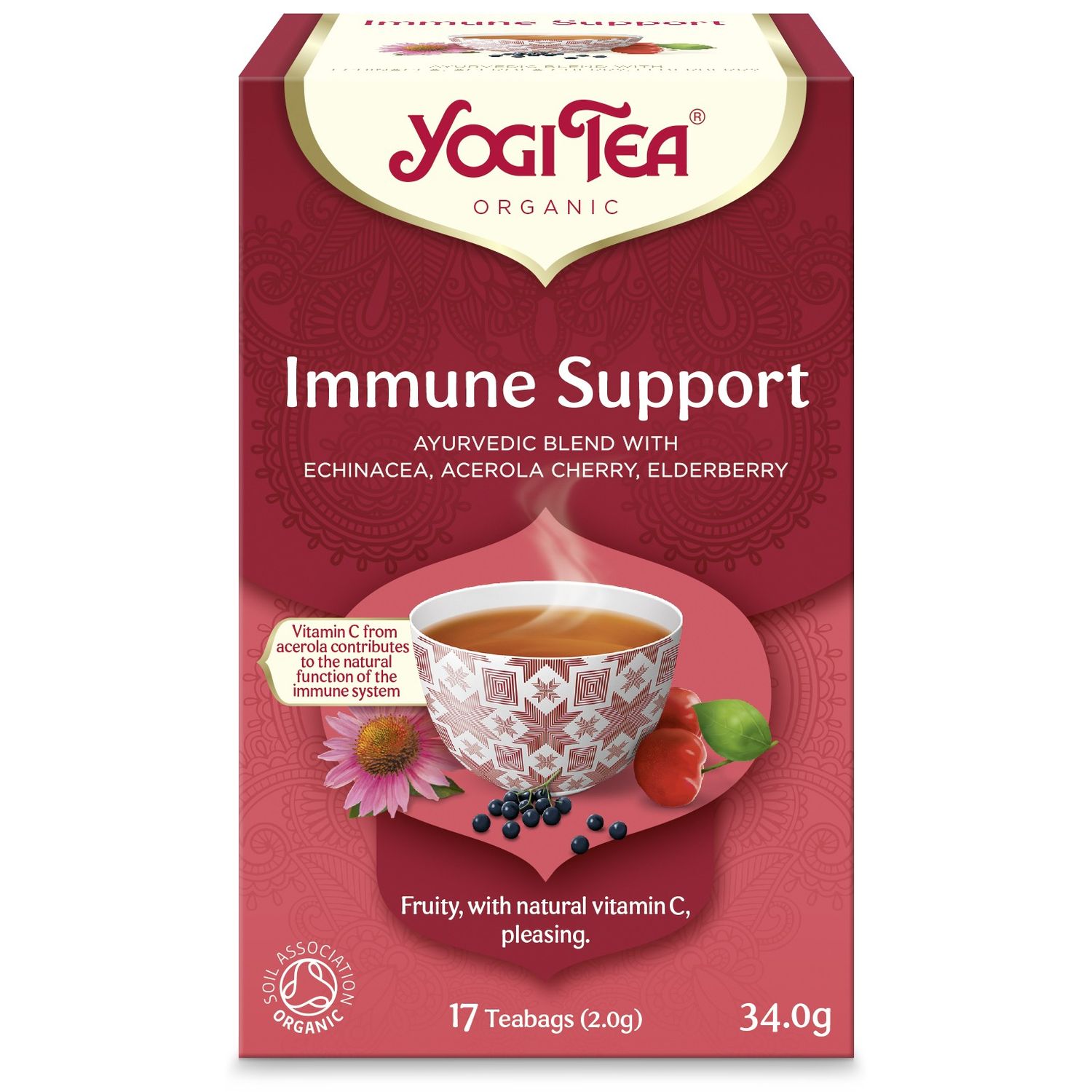 Ceai Bio sprijin imunitar, 17 pliculete 34.0 g Yogi tea fotografia produsului