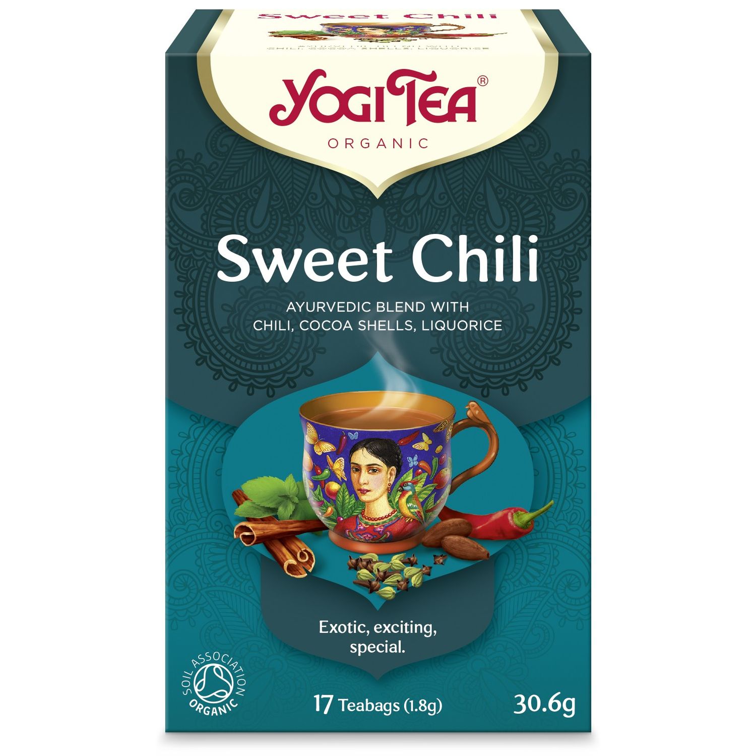 Ceai Bio ardei dulce, 17 pliculete 30.6 g Yogi tea fotografia produsului