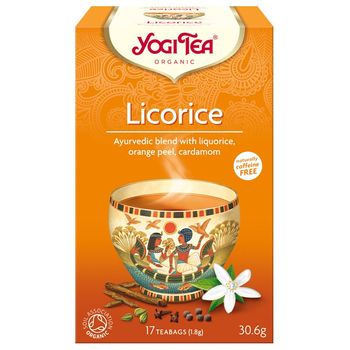 Ceai Bio lemn dulce, 17 pliculete 30.6g Yogi tea