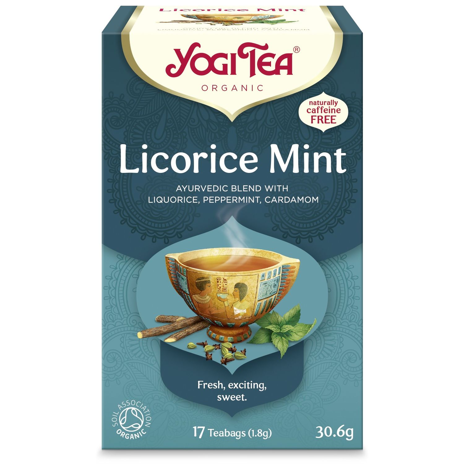 Ceai Bio lemn dulce si menta, 17 pliculete 30.6 g Yogi tea fotografia produsului