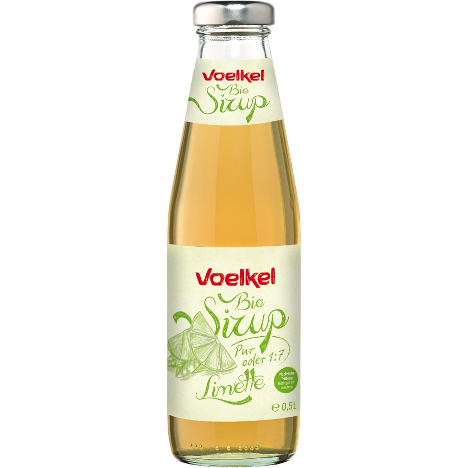 Sirop Bio de limete 1:7, 0,5l Voelkel fotografia produsului