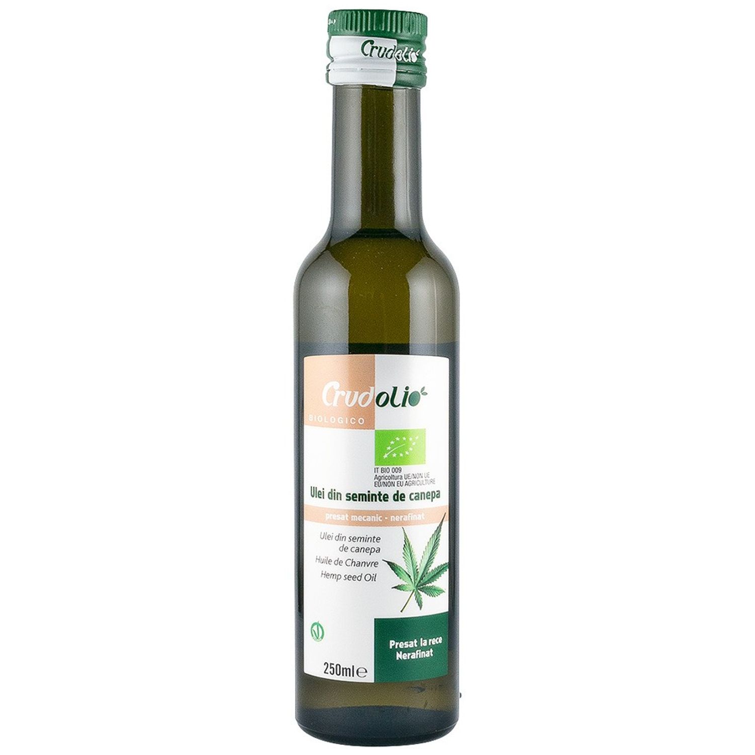 Ulei din canepa 250 ml Crudolio fotografia produsului