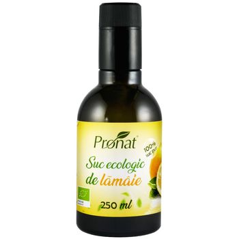 Pronat suc bio de lamaie 100%, 250 ml