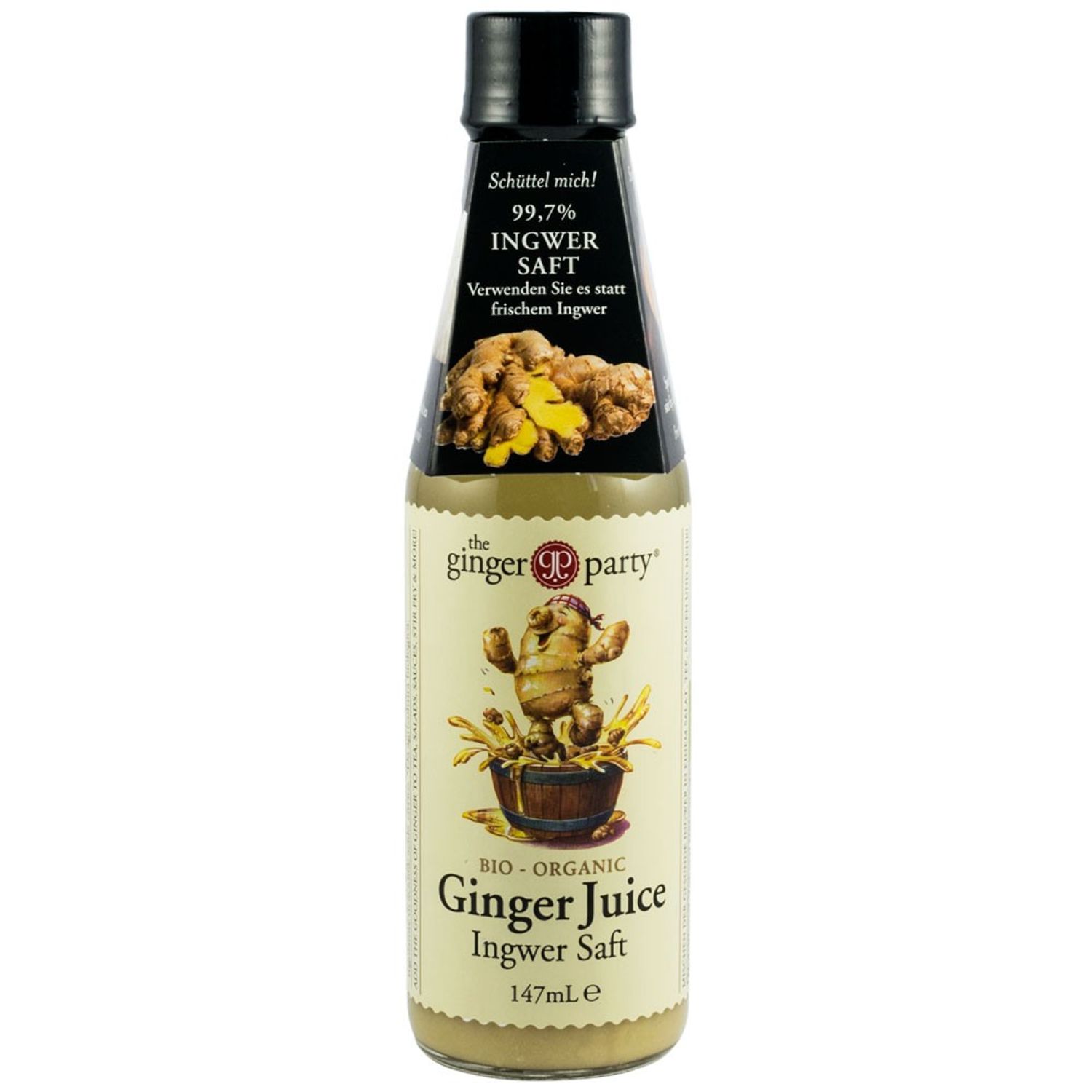 Suc pur Bio de ghimbir, 147ml The ginger party fotografia produsului