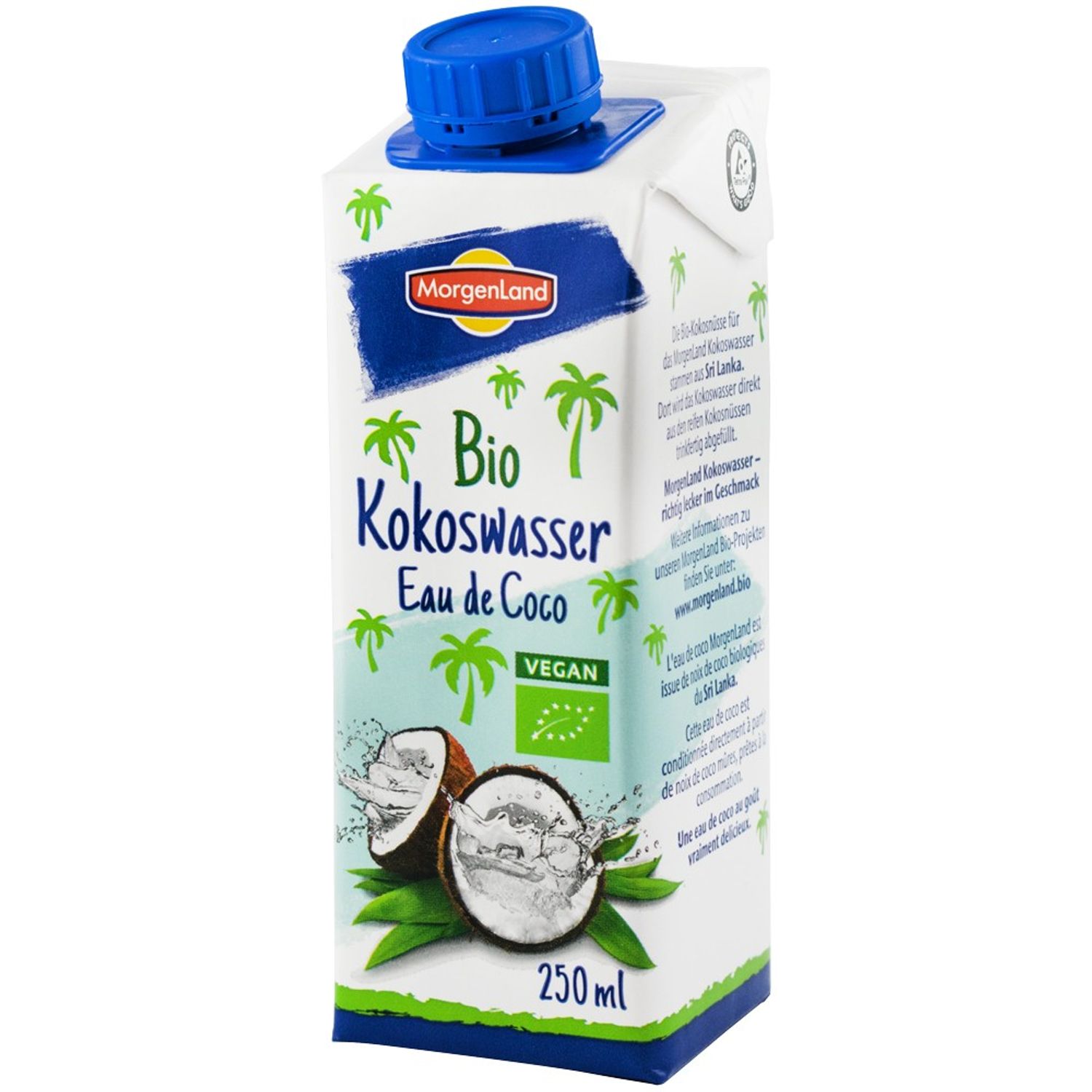 Apa de cocos, Bio, 250ml MorgenLand fotografia produsului