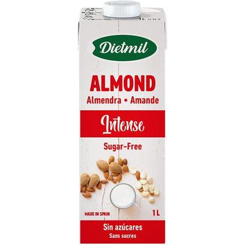 Bautura vegetala de migdale intense fara zahar, 1l dietmil