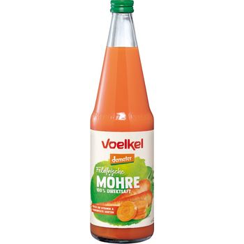 Suc Bio si demeter de morcovi, proaspat presat, 0,7l Voelkel