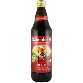 Detox, suc bio pur de legume si fructe, 0.75 l rabenhorst