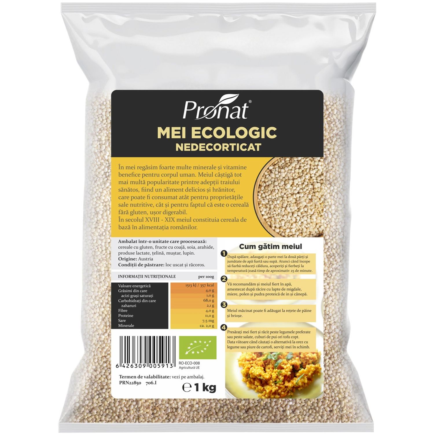 Mei Bio nedecorticat, 1000 g fotografia produsului