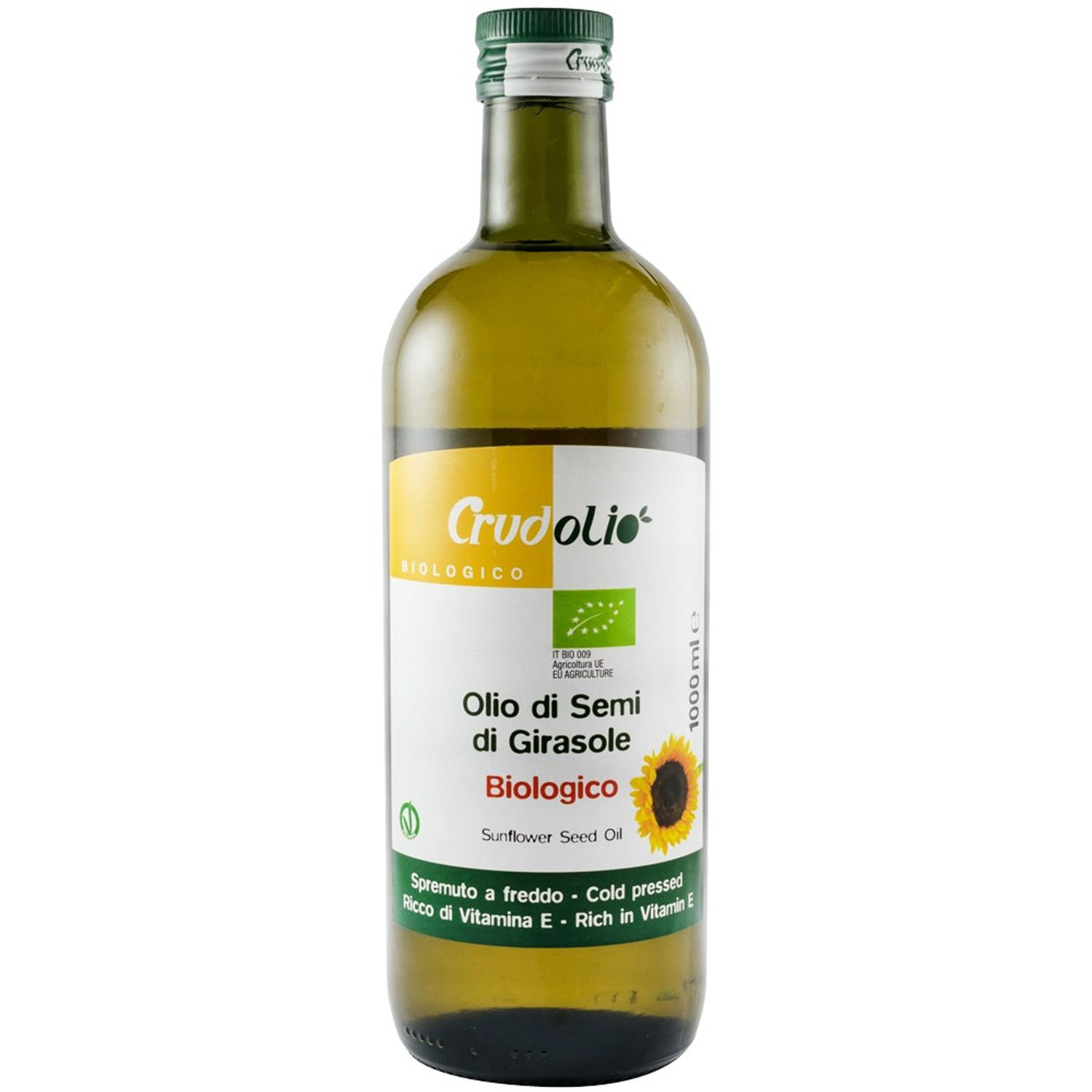 Ulei de floarea soarelui Bio 1000 ml Crudolio fotografia produsului