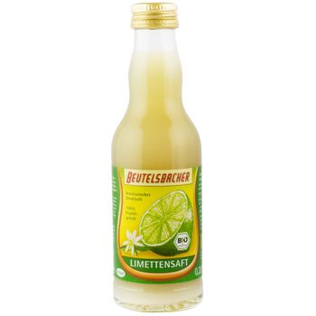 Suc bio din lamaie verde (lime) nefiltrat, 0,2l beutelsbacher