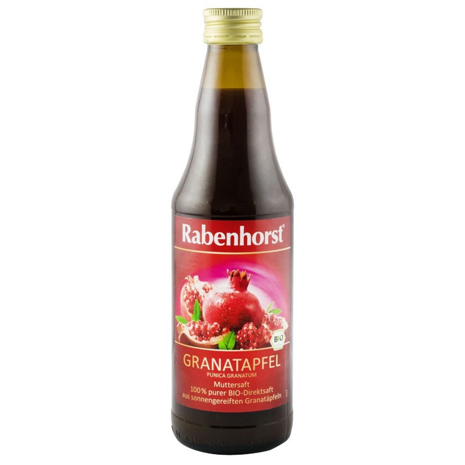 Suc Bio pur de rodie, 0.33 l Rabenhorst fotografia produsului