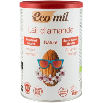 Pudra bio instant pentru bautura de migdale natur, 400 g ecomil