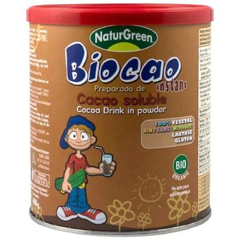 Biocao, pudra bio de cacao instant, 400g natur green