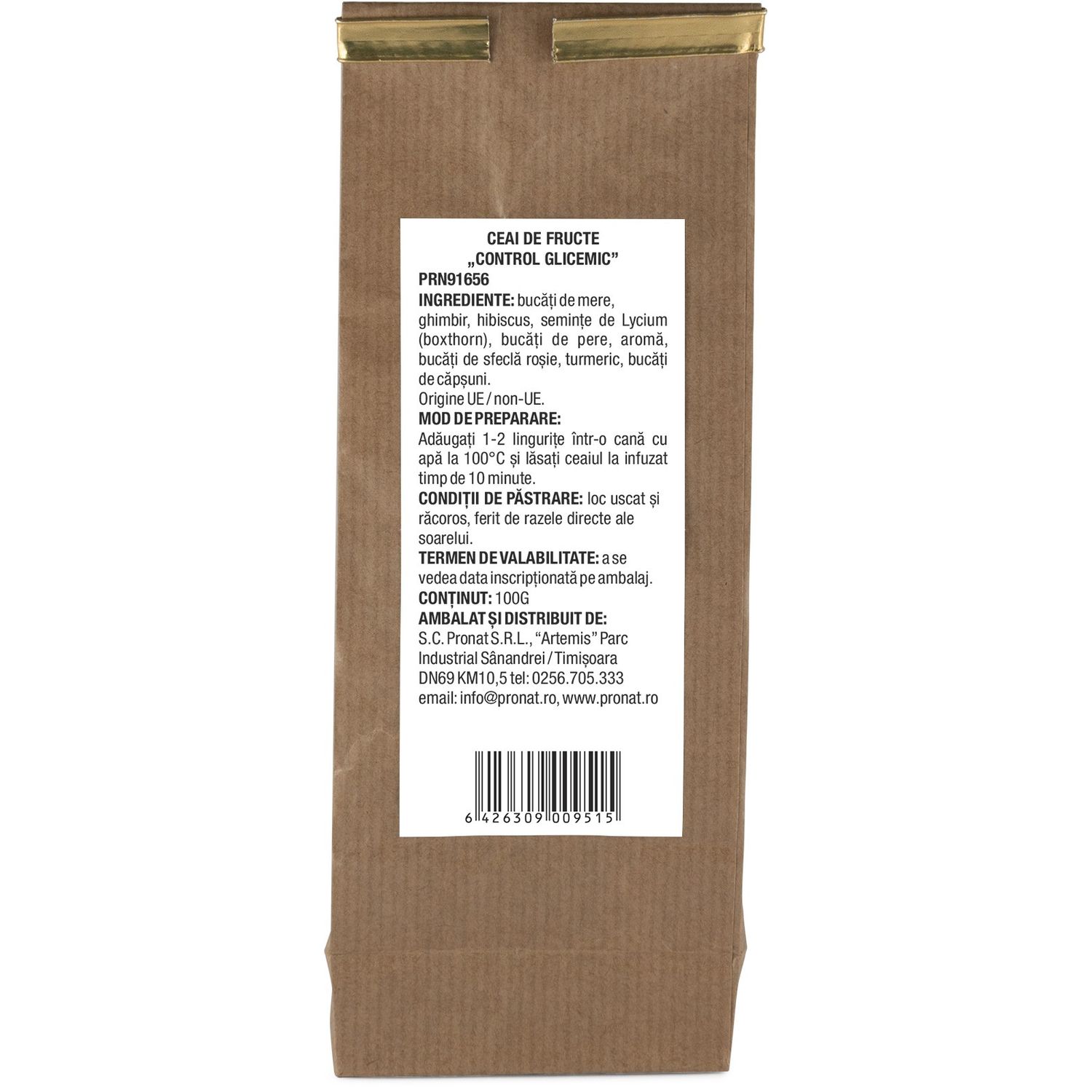 Ceai de fructe control glicemic 100g fotografia produsului View 2 L