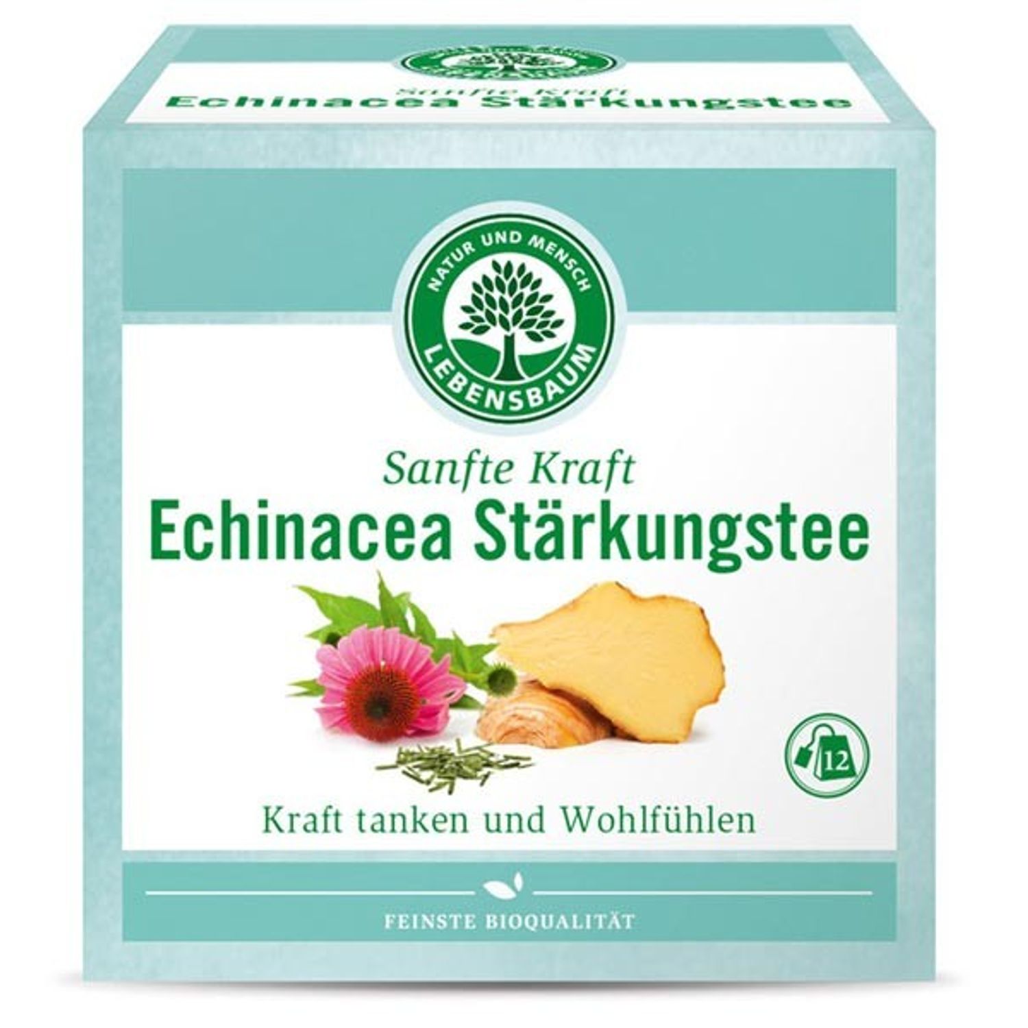Ceai Bio fortifiant cu echinacea, 12 plicuri x 2g, 24g Lebensbaum fotografia produsului