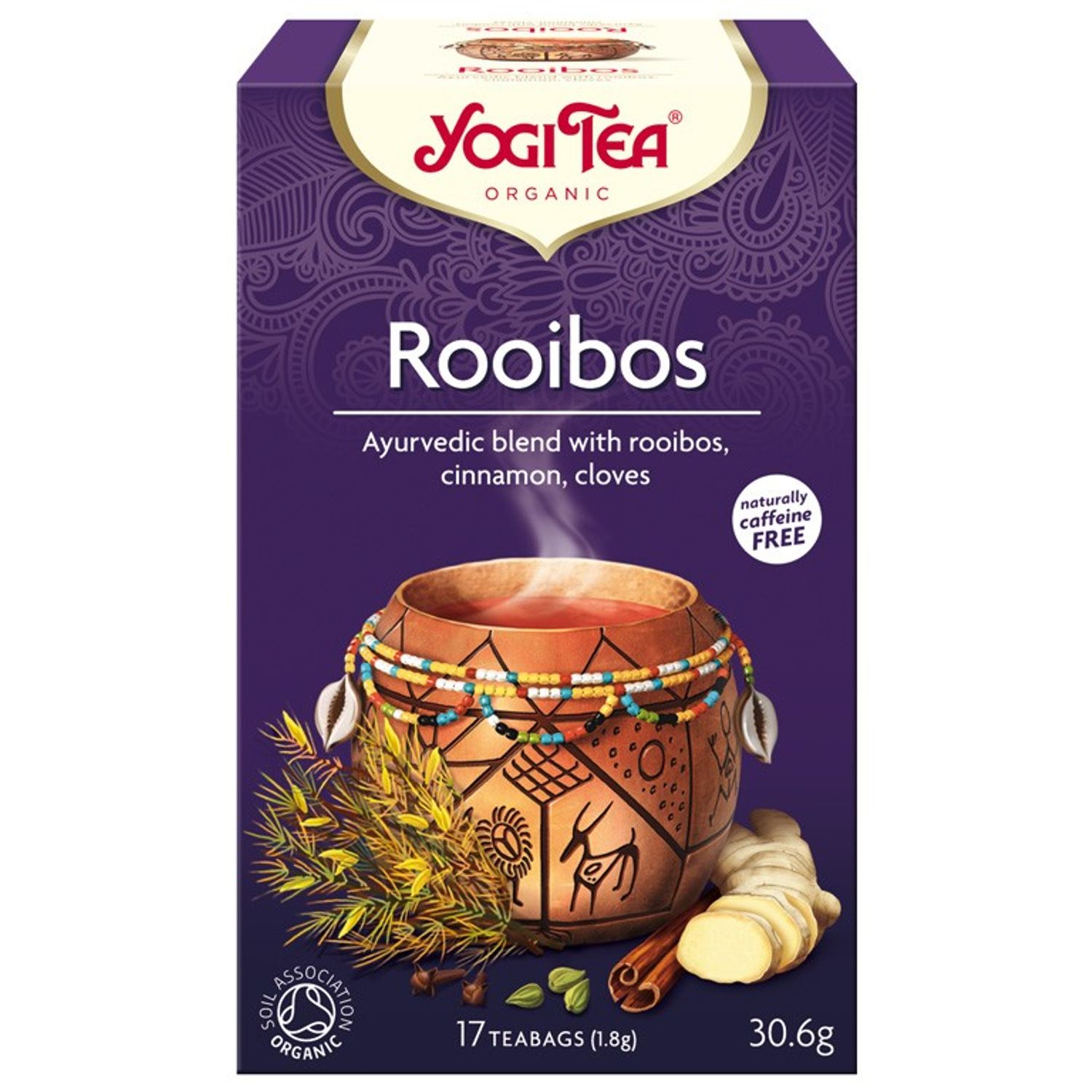 Ceai Bio rooibos, 17 pliculete 30.6g Yogi tea fotografia produsului