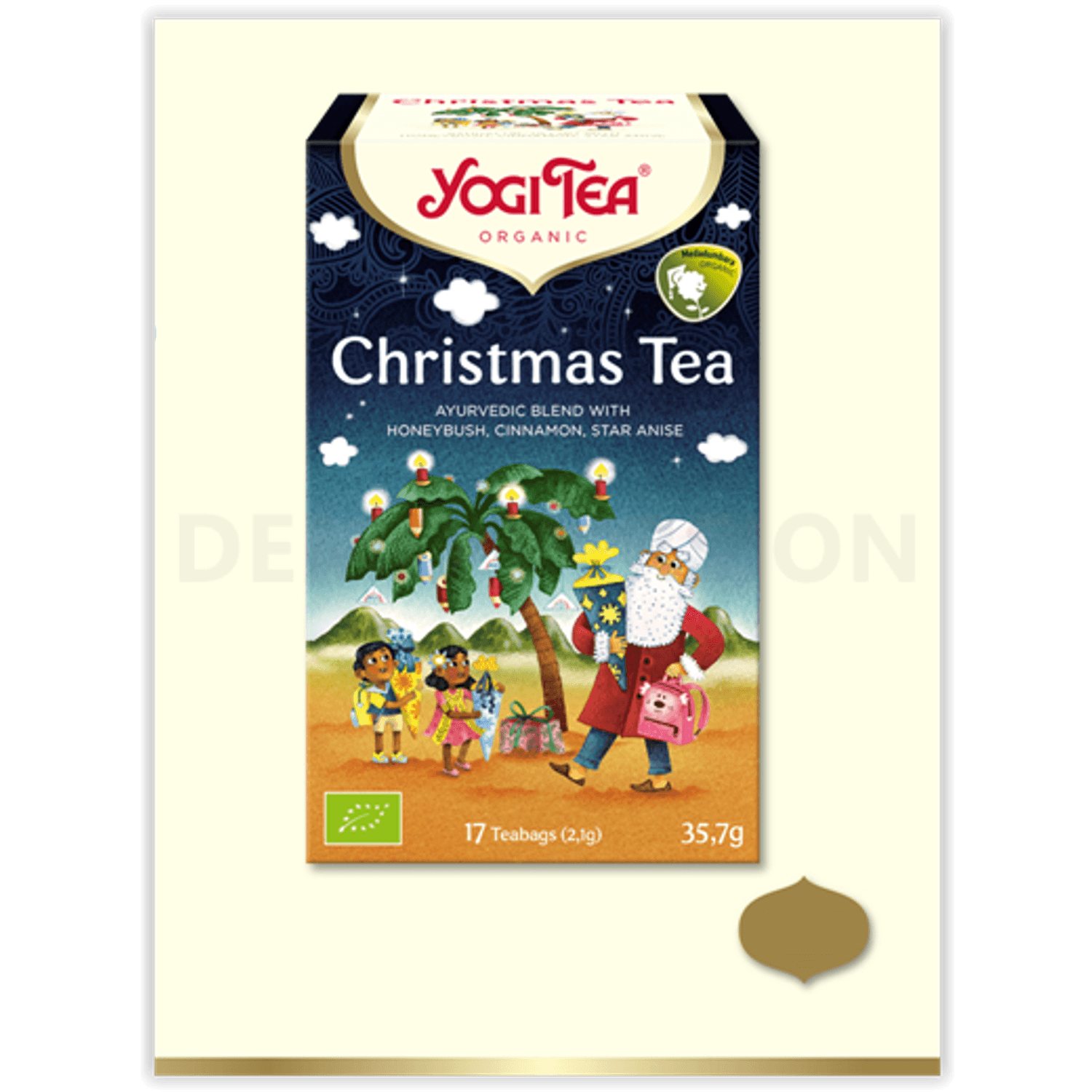Ceai Bio de craciun, 17 pliculete - 35,7g Yogi tea fotografia produsului