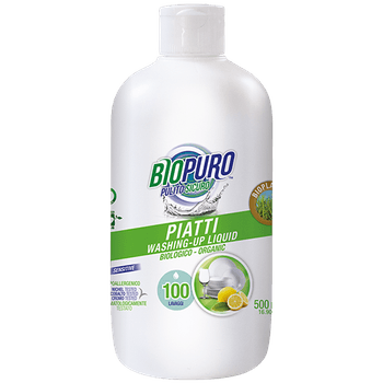 Detergent lichid pentru vase, 500ml BioPuro BioPuro imagine 2022 caserolepolistiren.ro