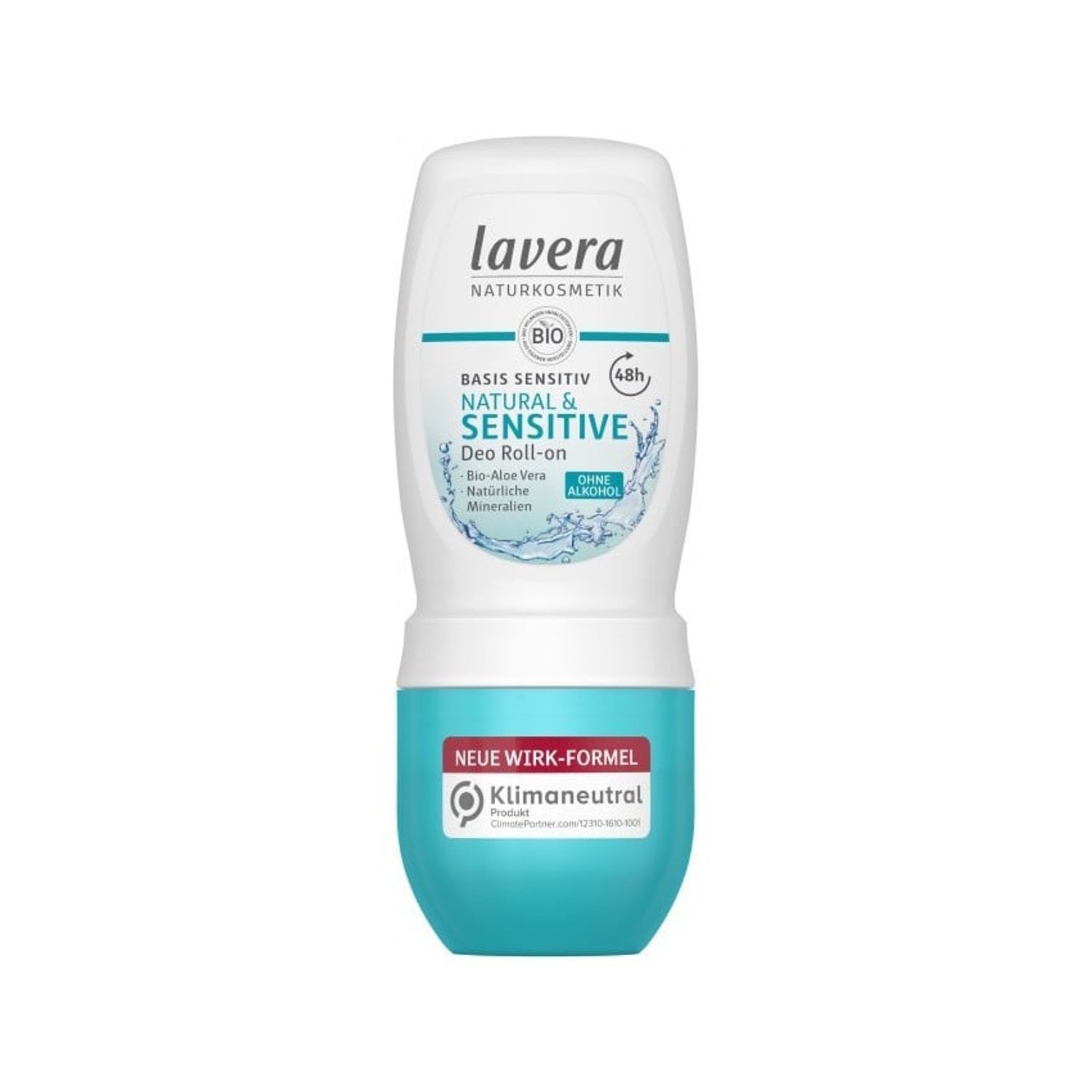 Deodorant roll-on cu Aloe Vera, basis sensitive 24h 50 ml Lavera fotografia produsului View 2 L